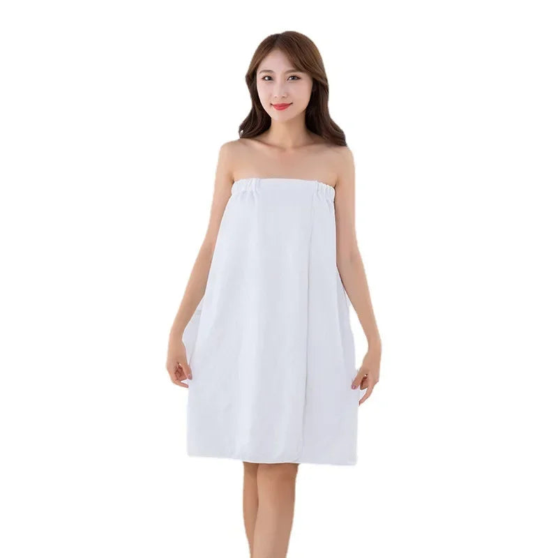 1pc Wearable Bath Wrap Towels For Women Adult Shower Spa Wrap Pure Color Tube Top Bath Skirt Big Bath Towel Wrap Bathrobe Shower