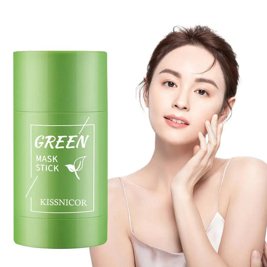 Face Clean Mask Green Tea Cleansing Stick Mask Shrink Pores Deep Blackhead Remover Facial Cleansing Moisturizing Mask Skin Care