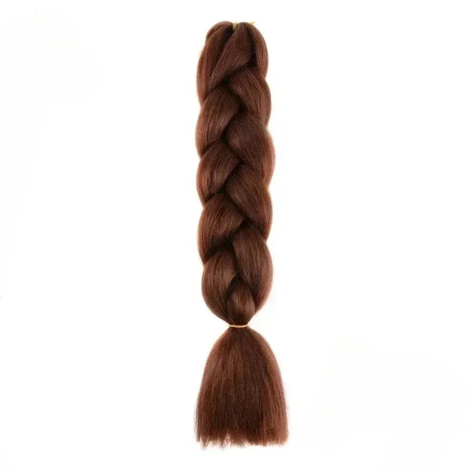 YUNLU 24Inch Synthetic Crochet Hair Extensions for White Women Box Twist 165g Jumbo Braiding Hair Pre Stretched Wholesale A37 24inches