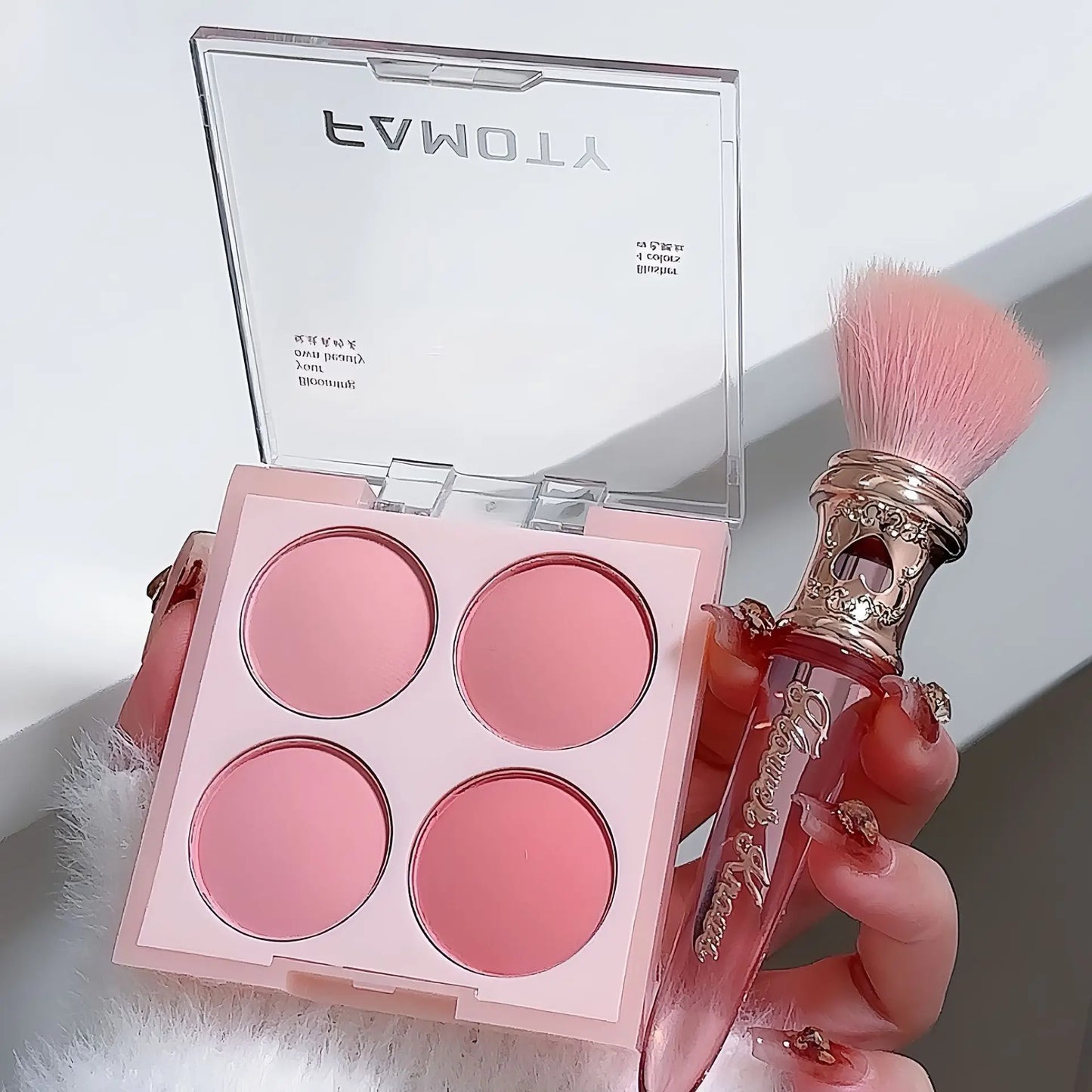 4 Colors Blush Powder Face Makeup Sweet Warm Colors Matte Cheek Powder Facial Beauty Cosmetic Makeup Blush 01