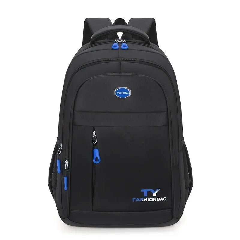 1 Pc Men's Backpack, Large Capacity Waterproof Casual Backpack,Adjustable Computer Backpack Blue