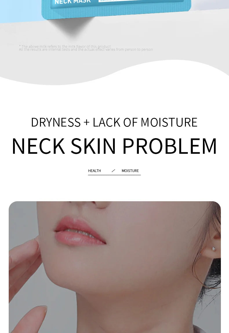 10PCS Collagen Anti Wrinkle Neck Mask Anti Aging Fade Fine Lines Firm Skin Moisturizing Brighten Rejuvenating SkinCare Cosmetics