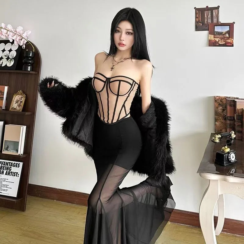 Y2K clothing color contrast stripes high waist women short bust Personalized design slimming streetwear Fashion high street vest