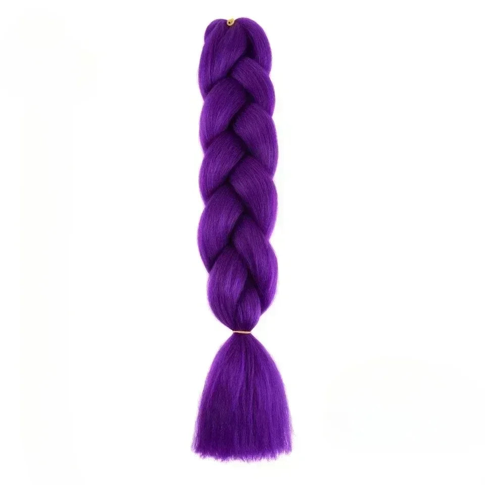 YUNLU 24Inch Synthetic Crochet Hair Extensions for White Women Box Twist 165g Jumbo Braiding Hair Pre Stretched Wholesale A35 24inches