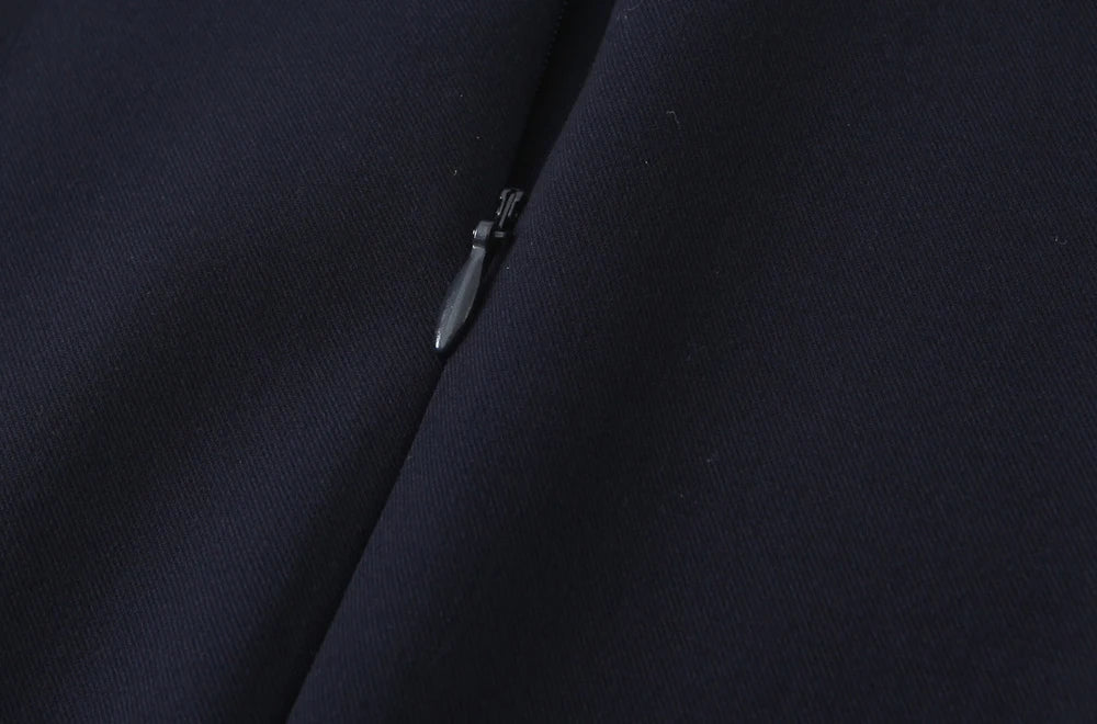 TRZA-Pleated Mini Dress with Side Loops for Women, Halter Neck, Back Zipper, Female Dresses, Chic Fashion Badiee Stylez