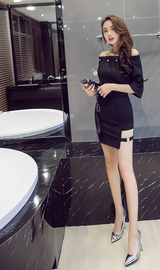 Versatile Irregular Plus Size Bodycon Skirts Sexy Hollow Out Bandage Skirt Harajuku Mini Skirt Summer High Waist Pencil Skirts
