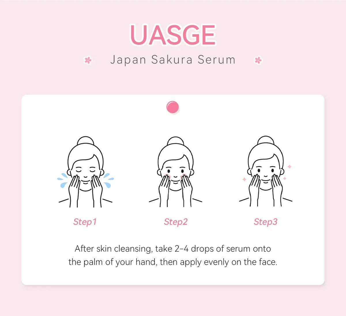 Sakura Whitening Face Serum Fade Fine Lines Anti Aging Tighten Pores Improve Melanin Pigment Dull Moisturizer Brighten Skin Care