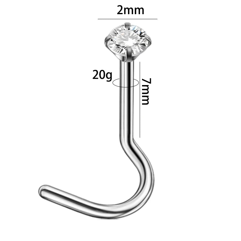 Dreamlee ASTM G23 Titanium Connector Chain For Nose Ring Hoop Clicker Cartilage Helix Body Piercing Jewelry Accessory D CHINA