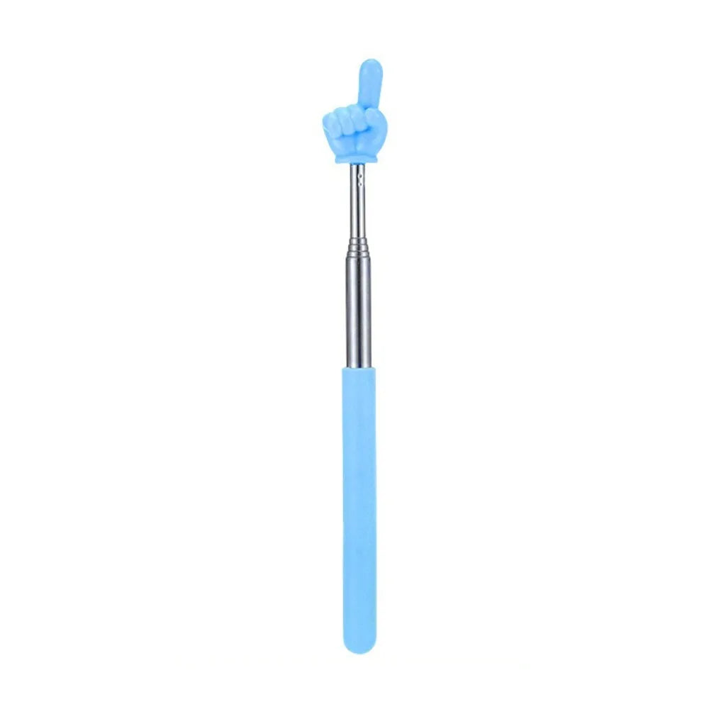 Creative Stainless Steel Teaching Telescopic Rod Finger Design Teaching Stick multifunctional Reading Stick home School Supplies Badiee Stylez