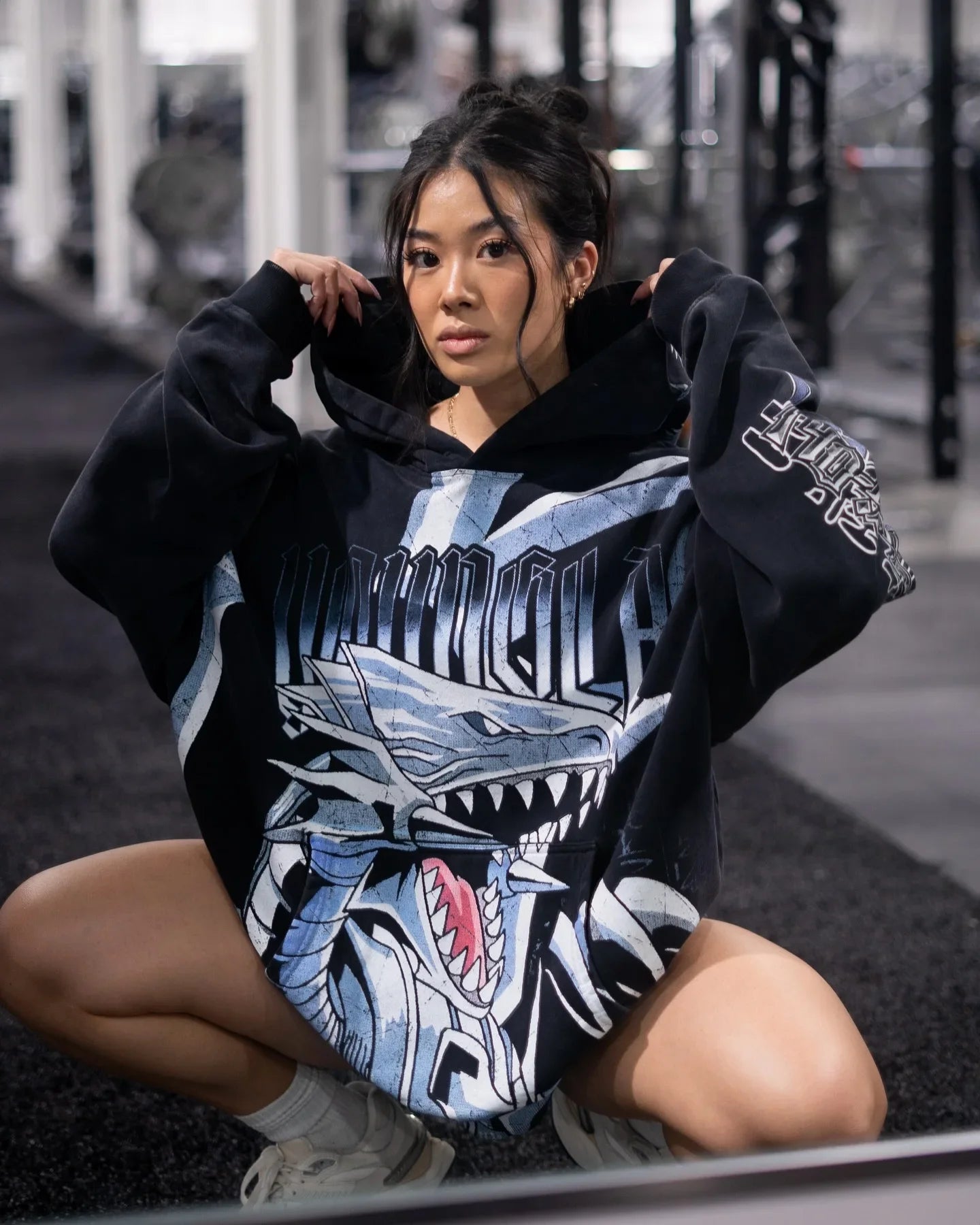 Hip Hop 2 piece sets womens outfits Hoodies Women Y2k Tops Sweatpants Harajuku Tracksuit Pants Gym Streetwear Gothic Clothes hoodies