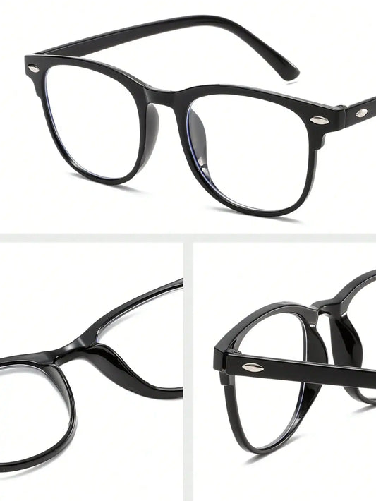 1PC/2PCS Fashion Pentos Plastic Frame Anti-Blue Light Clear Glasses For Daily Office Reading Life Eye Protection Accessories. Badiee Stylez