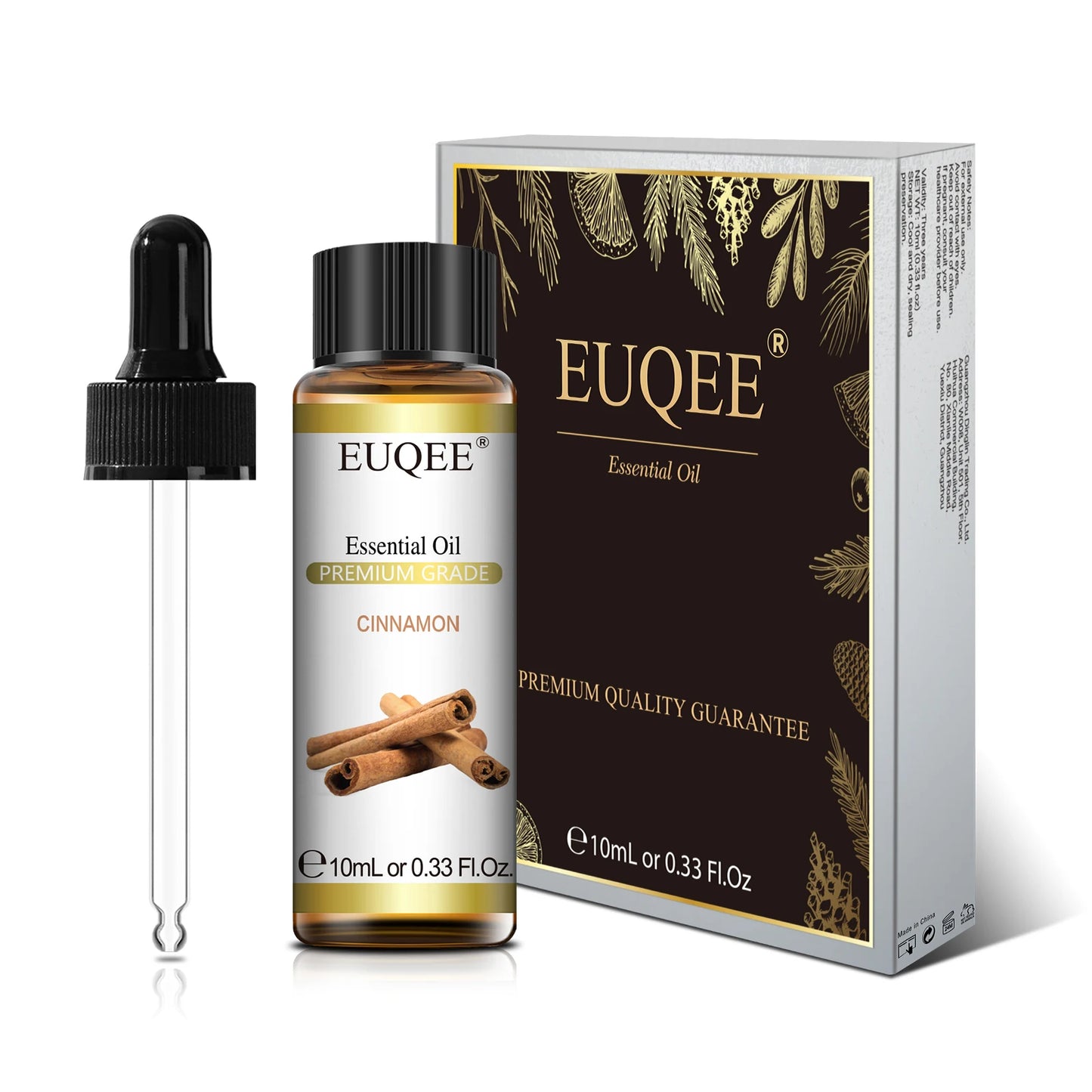 EUQEE 10ml Natural Plant Essential Oil with Dropper For Diffuser Humidifier Lavender Jasmine Eucalyptus Vanilla Essential Oils - Badiee Stylez