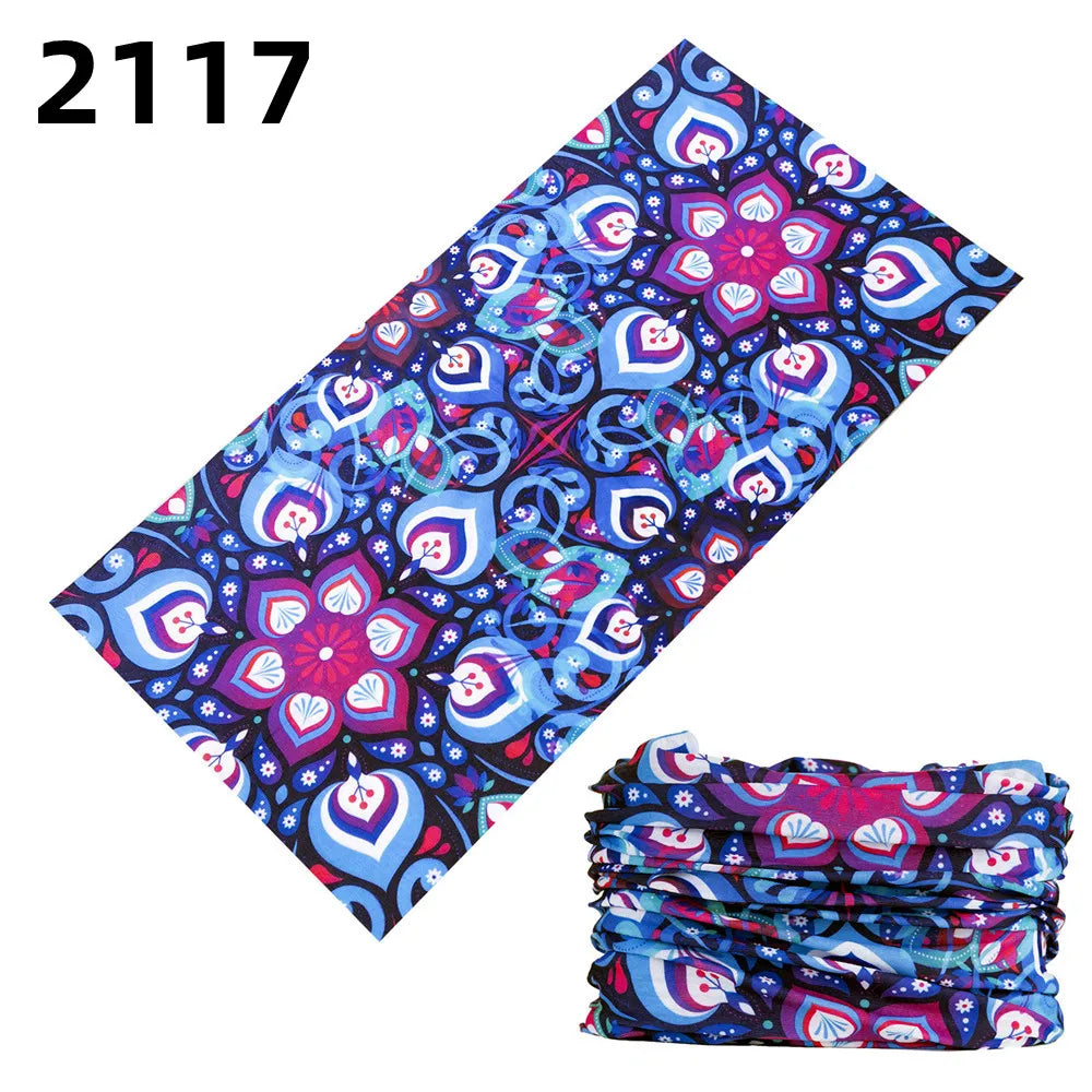 2101Unisex Climbing Hiking Scarf Sport Headwear Bandanas Motorcycle Turban Hand Band Magic Scarves Outdoor Cycling Headband Mask 2117