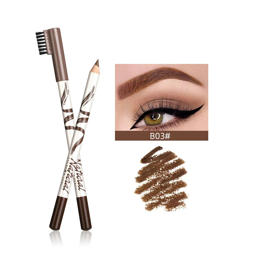 1pcs Eyebrow Pencil Waterproof Art Tint Makeup Eye Brow Pen Enhancers Long Lasting 5 Colors Eyebrow Pen Women Beauty Cosmetic Brown
