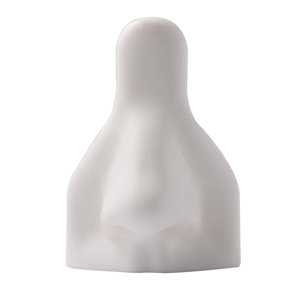 1Pc Soft Silicone Nose Model Tattoo Practice Jewelry Display Piercing Tools Earring Display Tool Acrylic Display Stand Kit White Nose CHINA