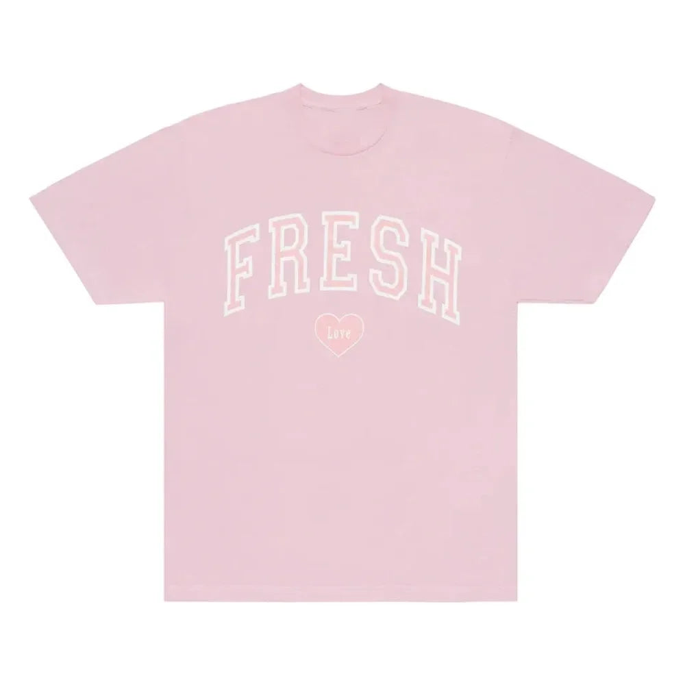 Fresh Love Varsity T-shirt Crewneck Short Sleeve Tee Tops Harajuku Streetwear Women and Men Fashion Clothes Sturniolo Triplets