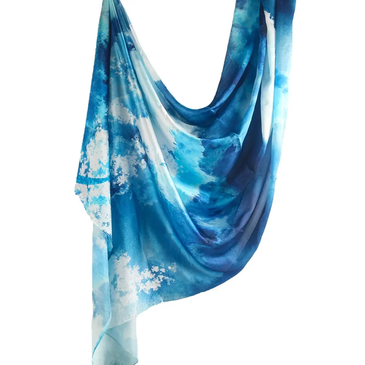 180×85cm Water Print Shawl Hijab Scarves Muslim Ethnic Woman Chiffon Silk Bandanas Printed Hijabs 2025 11 >8Y