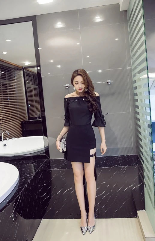 Versatile Irregular Plus Size Bodycon Skirts Sexy Hollow Out Bandage Skirt Harajuku Mini Skirt Summer High Waist Pencil Skirts