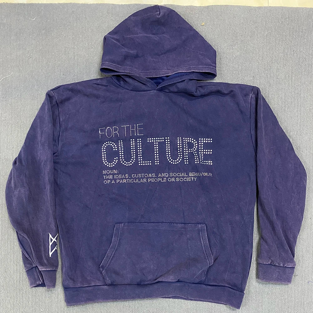 Y2K Retro Style Hoodie 2025 Fashion Street Casual Pullover Jacket with Letter Hot Stamping Design