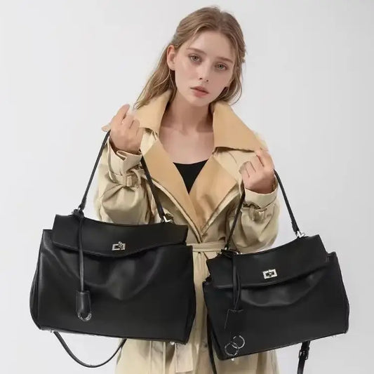 Loose Lazy Feeling Unisex Shoulder Handbag American Casual Crossbody Soft