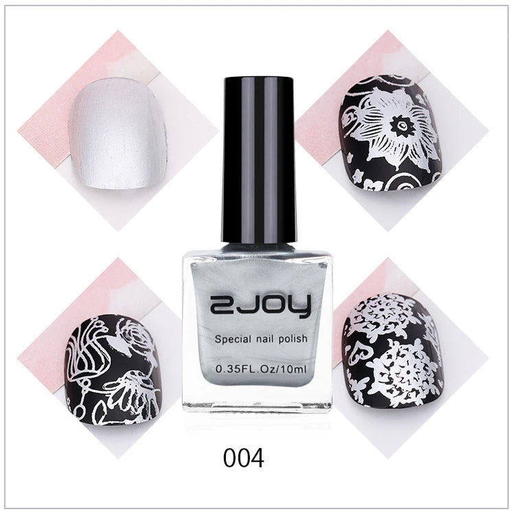 Black White Nail Art Stamping Polish 10ml 30 Colors Stamping Plates Polish Stamping Gel No Smudge Top Oil Colorful Nail Varnish GY002-04 CHINA