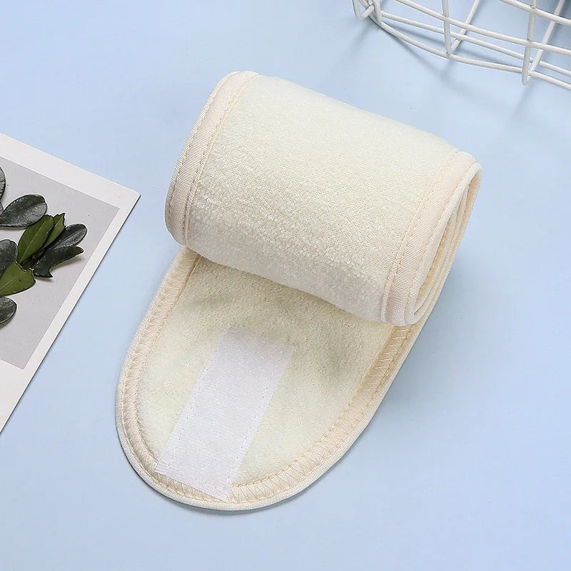 Hot Sale Soft Toweling Headbands for Face Washing Bath Makeup Hair Band for Women Adjustable SPA Headband Cosmetic Headband beige Size fits all