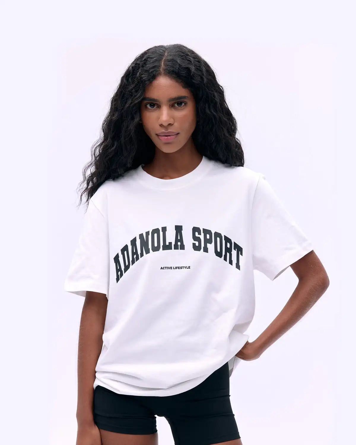 Summer Casual Sports Women's Men's T-shirt Trendy Brand Adanola Letter Printing Top Oversized Y2k Short Sleeves Women's Clothing 3