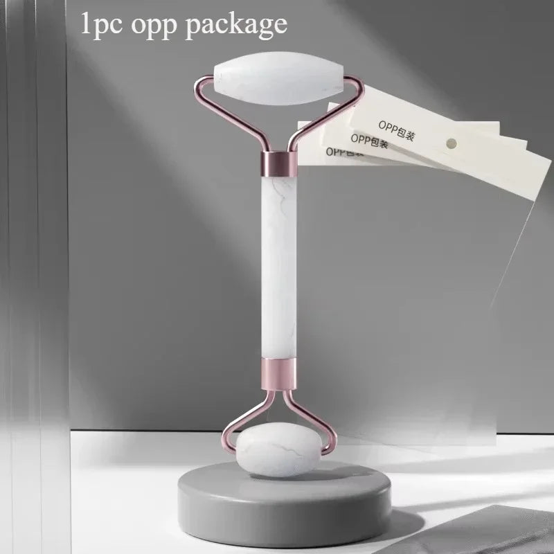 Gua Sha Roller Massager Roller for Face Neck Eye Resin Facial Massage Instrumenr Beauty Health Care Scraping Board Skin Care 1pc-white roller