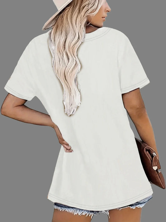 Plus Size Faith Inspired Tee White Oversized Shirt With “There Is Power In The Name Of Jesus” Cross Graphic For Spiritual Style