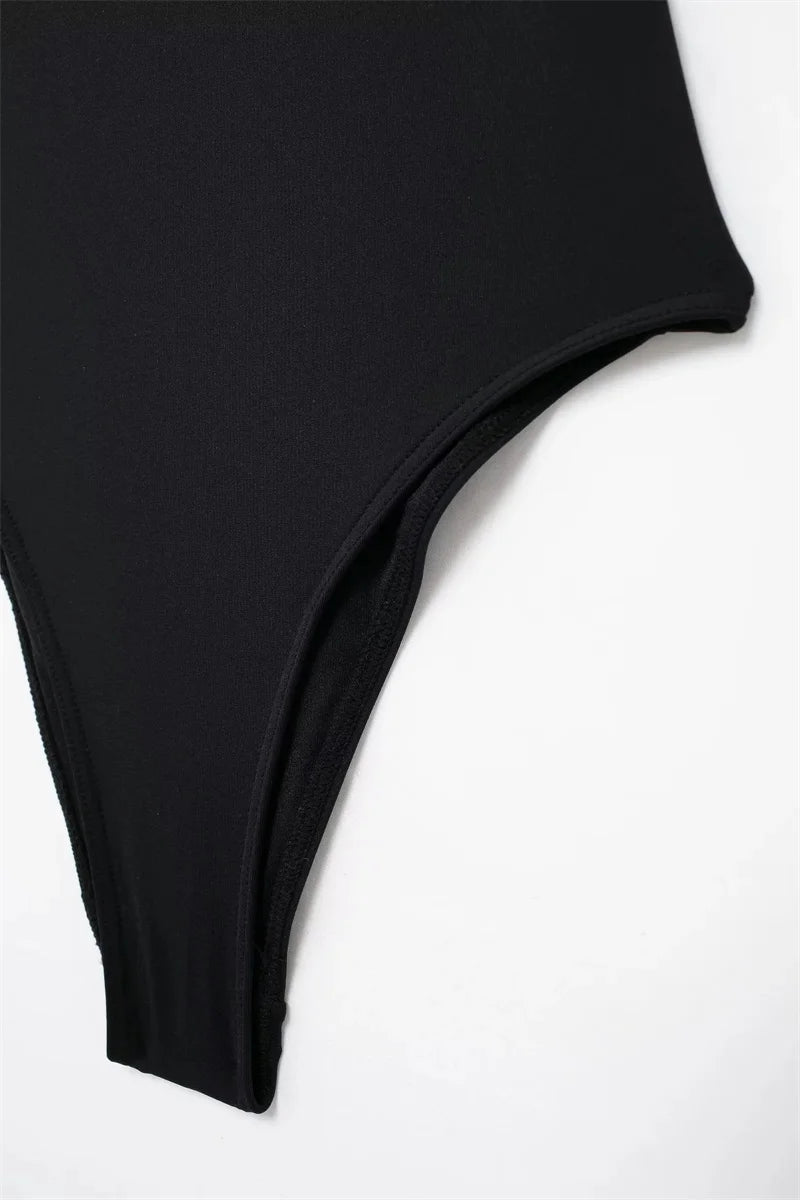 MUJER Off Shoulder Black Woman Body Sleeveless Tight Bodysuit Lingerie Sexy Backless Bodysuit Women Summer One Pieces Swimsuit