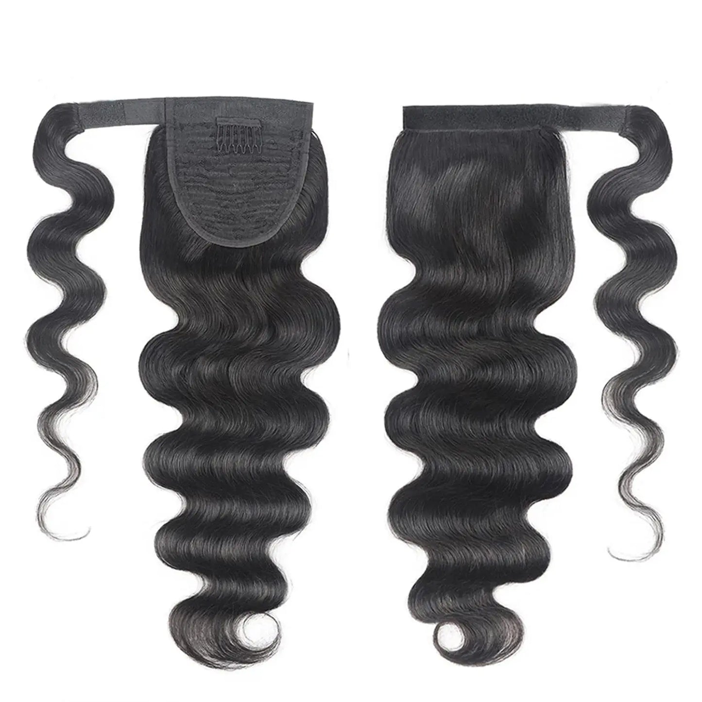 100G Ponytail Human Hair Extensions Straight Wrap Around Horsetail 100% Remy Human Hair 10"-32" Ponytail Extension for Women