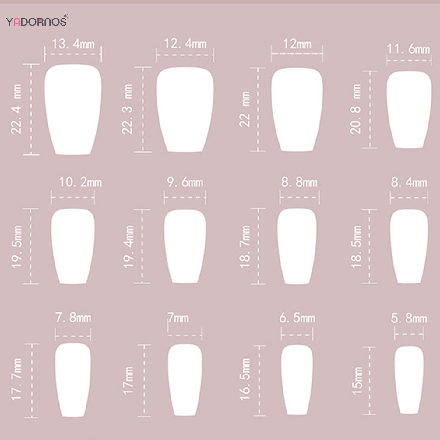 Red Black Gradient Press on Nails Medium Length Coffin Fake Nails with Sticky Tabs Ballerina False Nails Tips for Women 24Pcs