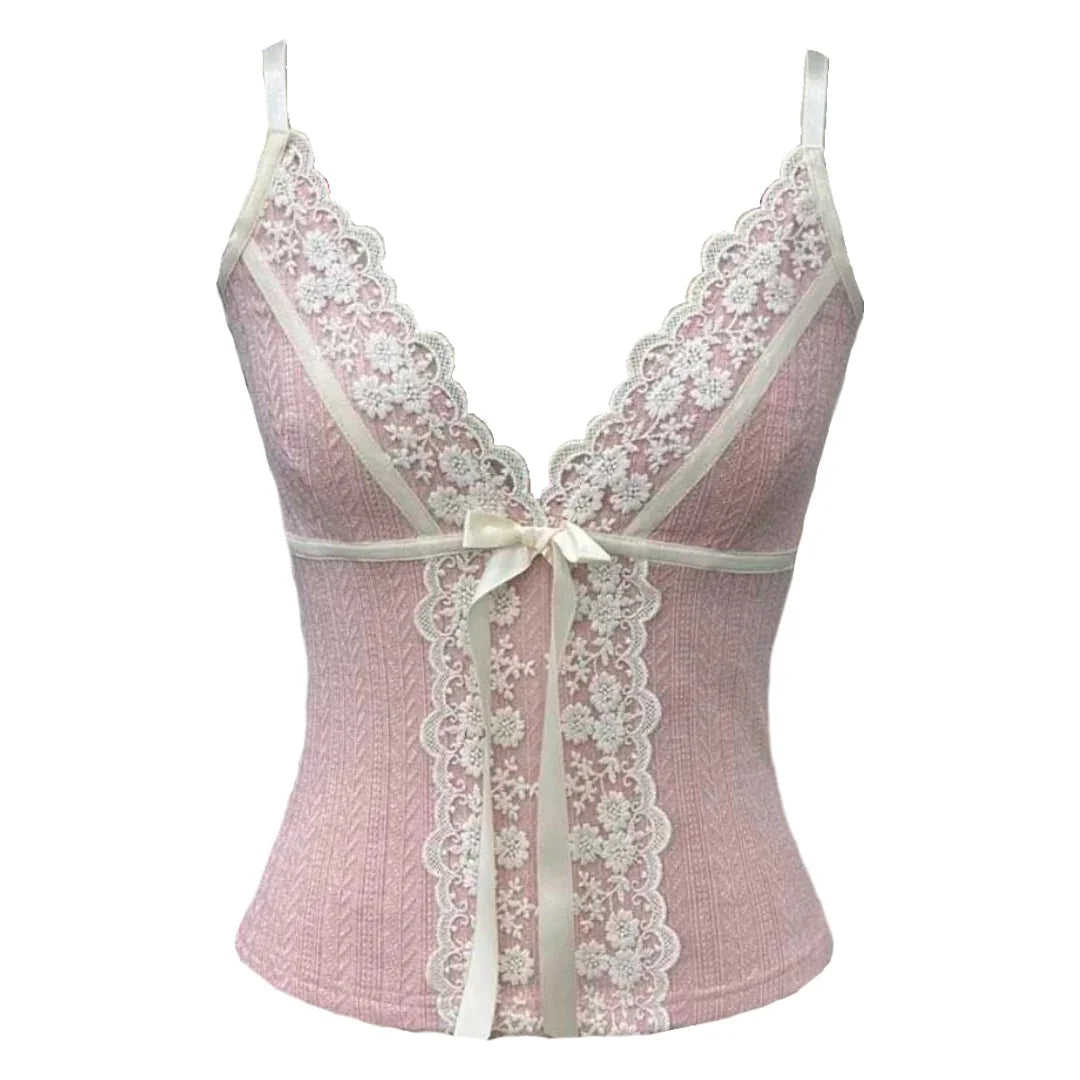 Y2K fashion retro clothing from the charming sweet sexy floral slender punk baby T-shirts streetwear halter tops aesthetic women pink