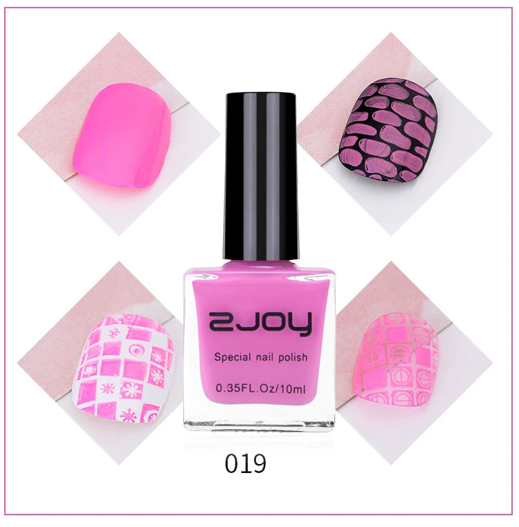 Black White Nail Art Stamping Polish 10ml 30 Colors Stamping Plates Polish Stamping Gel No Smudge Top Oil Colorful Nail Varnish GY002-19 CHINA