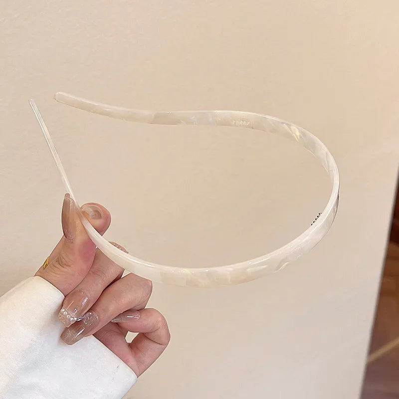 1pc Ladies Non-Clamping Ear Bone Hair Accessories Acetic Acid Headband Headband High-End Hairband Girls 2025 New Summer Elegant A Style CHINA