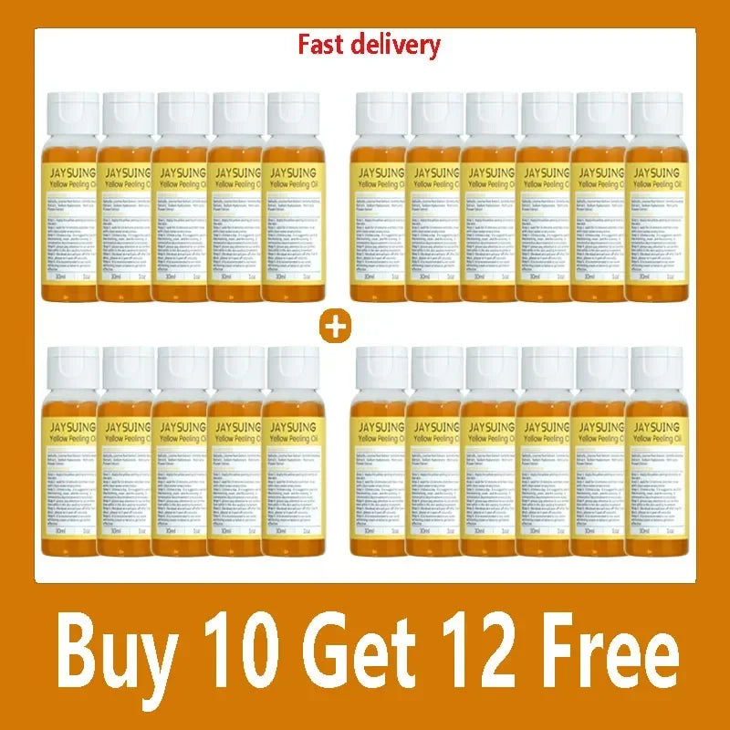 Yellow Peeling Oil Body Cleansing Exfoliation For Tender Glowing Skin Finger Joint Whitening Moisturizing Care Beauty Products 22 pcs