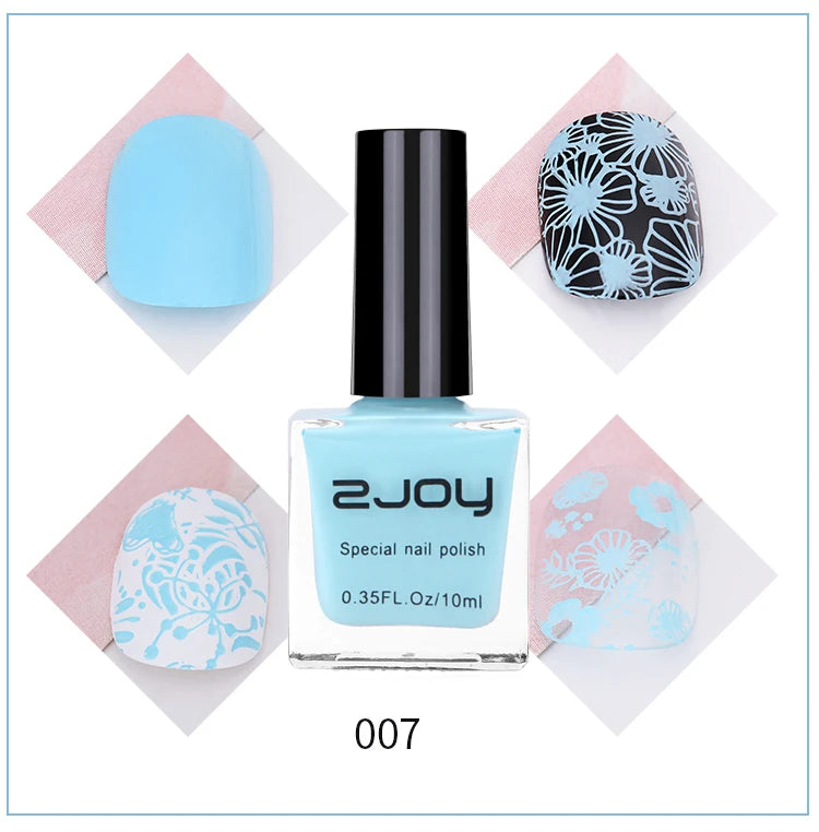 Black White Nail Art Stamping Polish 10ml 30 Colors Stamping Plates Polish Stamping Gel No Smudge Top Oil Colorful Nail Varnish GY002-07 CHINA