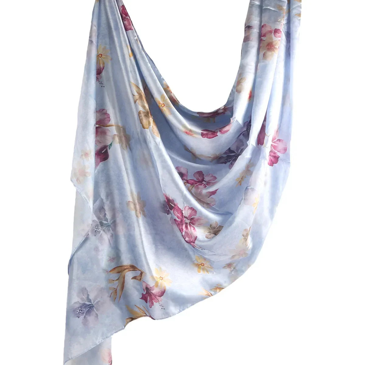 180×85cm Water Print Shawl Hijab Scarves Muslim Ethnic Woman Chiffon Silk Bandanas Printed Hijabs 2025 13 >8Y