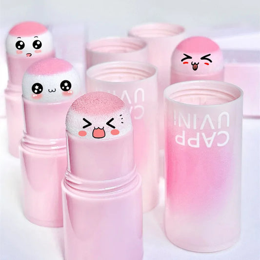 CAPPUVINI Blush Stick Soft Face Brightening Contouring Shadow Blusher Powder Peach Pinkish Cheek Tint Korean Makeup Cosmetics