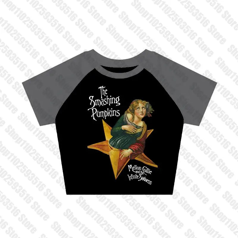 Aesthetic Tops for Women Crop Top Women 2000s Tops With Suspenders Gothic Clothes Vintage Clothing Harajuku Grunge Clothes Y2k Black6