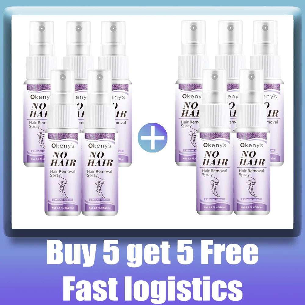 Permanent, painless hair removal spray, axila, legs, arms, hair remover, hair growth inhibitor, nutritious repair, body care Buy 5 Get 5 free