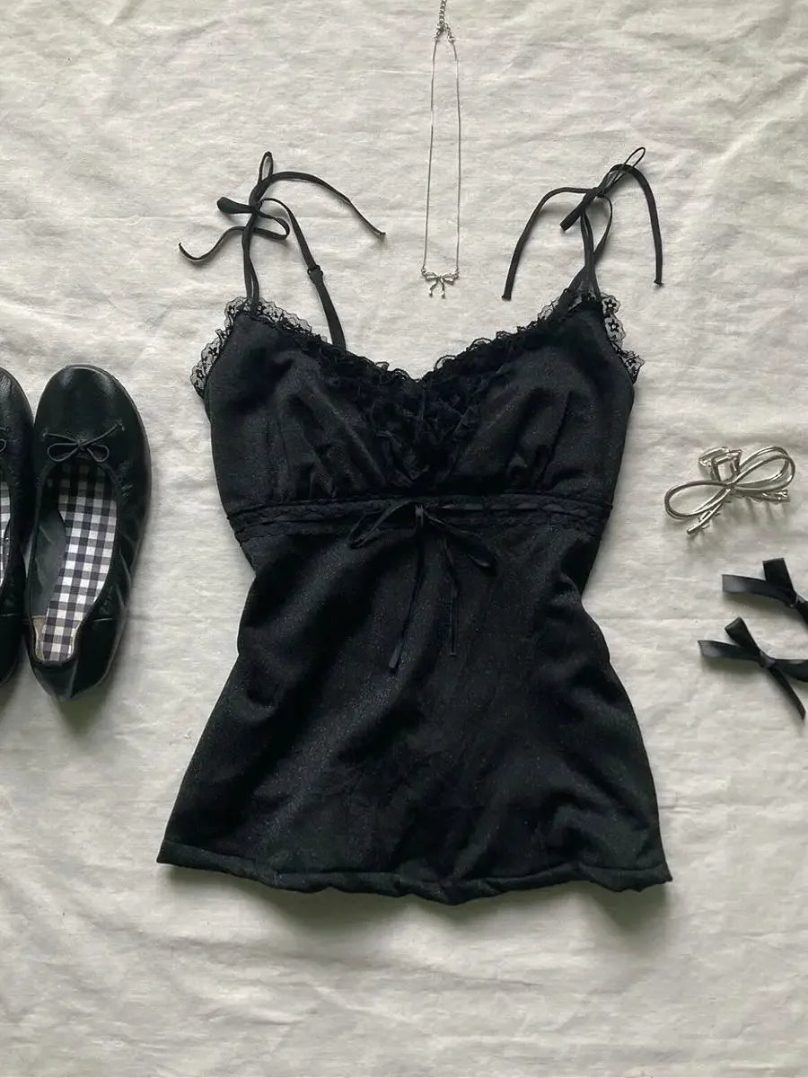 Harajuku T shirt Crop Top Women Clothes Streetwear Vintage Summer Sling Kpop Camis Femme Punk Sexy Tank Tops Aesthetic T shirts Badiee Stylez