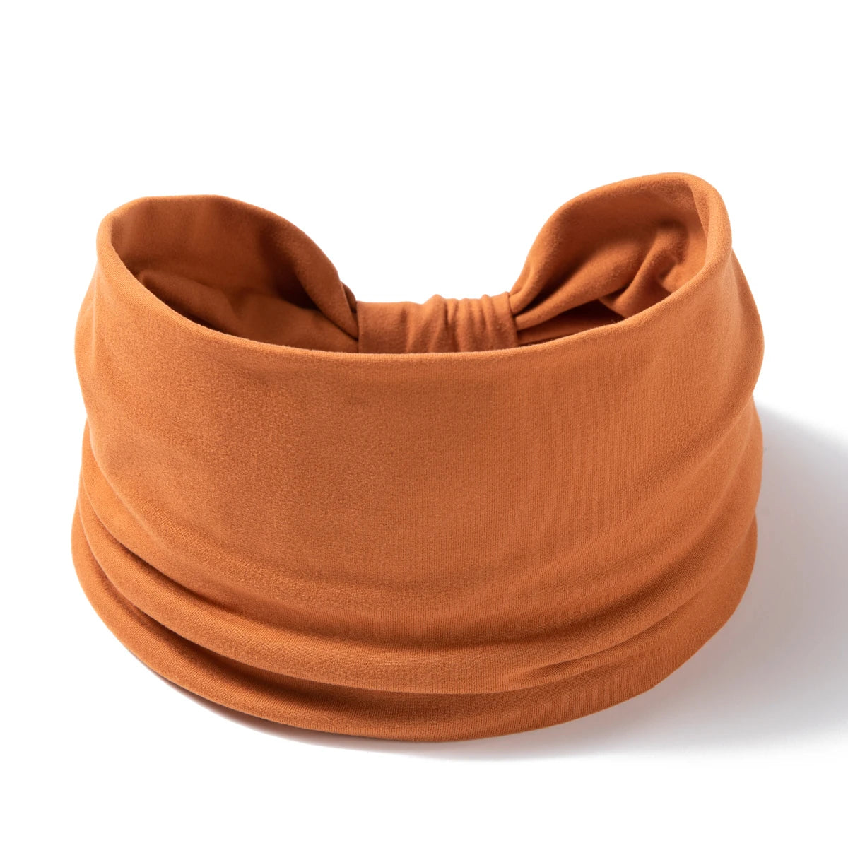 Wide -Side Elastic Band Woman Yoga Hairbands Solid Color sports Hair Band tie Bandanas Fashion Headband Headwear Turbans Ff258-3 brown
