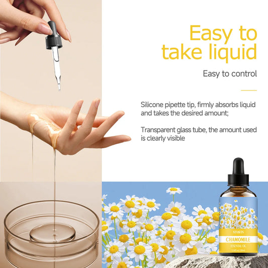 30ml/60ml/100ml chamomile essential oil is suitable for facial hydration, moisturizing, hair care, skin care, and perfume making - Badiee Stylez