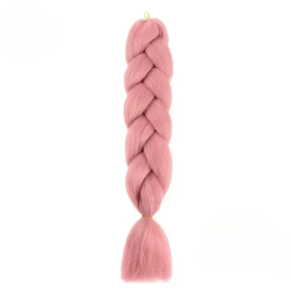 YUNLU 24Inch Synthetic Crochet Hair Extensions for White Women Box Twist 165g Jumbo Braiding Hair Pre Stretched Wholesale A17 24inches