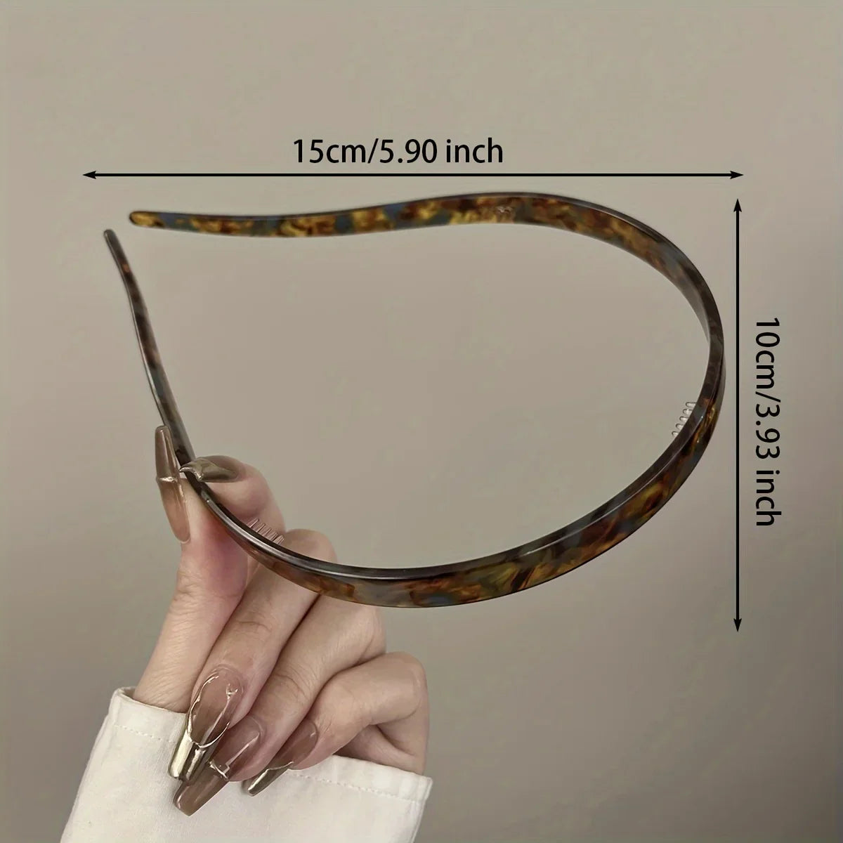 1pc Ladies Non-Clamping Ear Bone Hair Accessories Acetic Acid Headband Headband High-End Hairband Girls 2025 New Summer Elegant