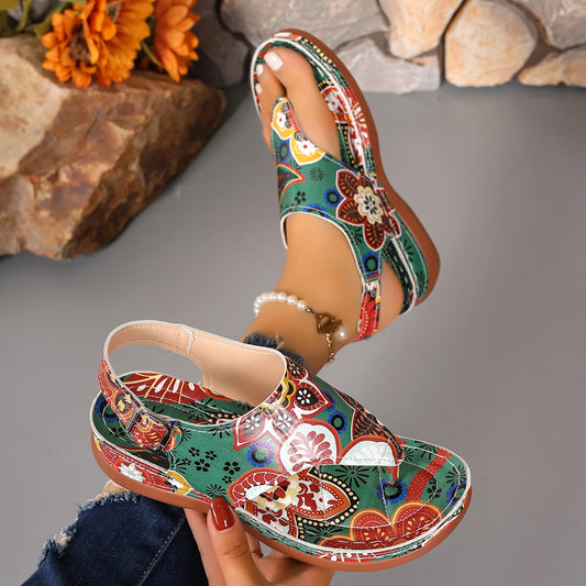 Hot Sale Women Sandals Summer Mixed Colors Outdoor Shoes for Women Casual Beach Large Size Wedge Sandals Sandalias De Mujer