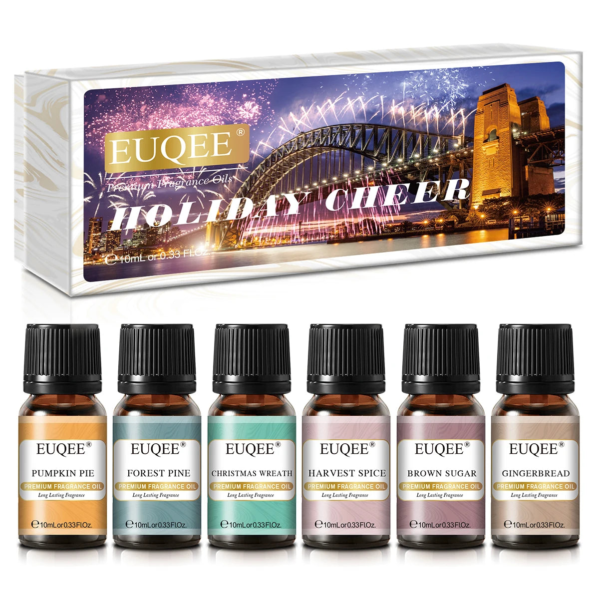 EUQEE 10ML Men's Fragrance Oil For Car Diffuser,Making Candle Leather Forest Pine Coffee Cake Cedarwood Bay Rum 1pcs/3pcs/6pcs - Badiee Stylez