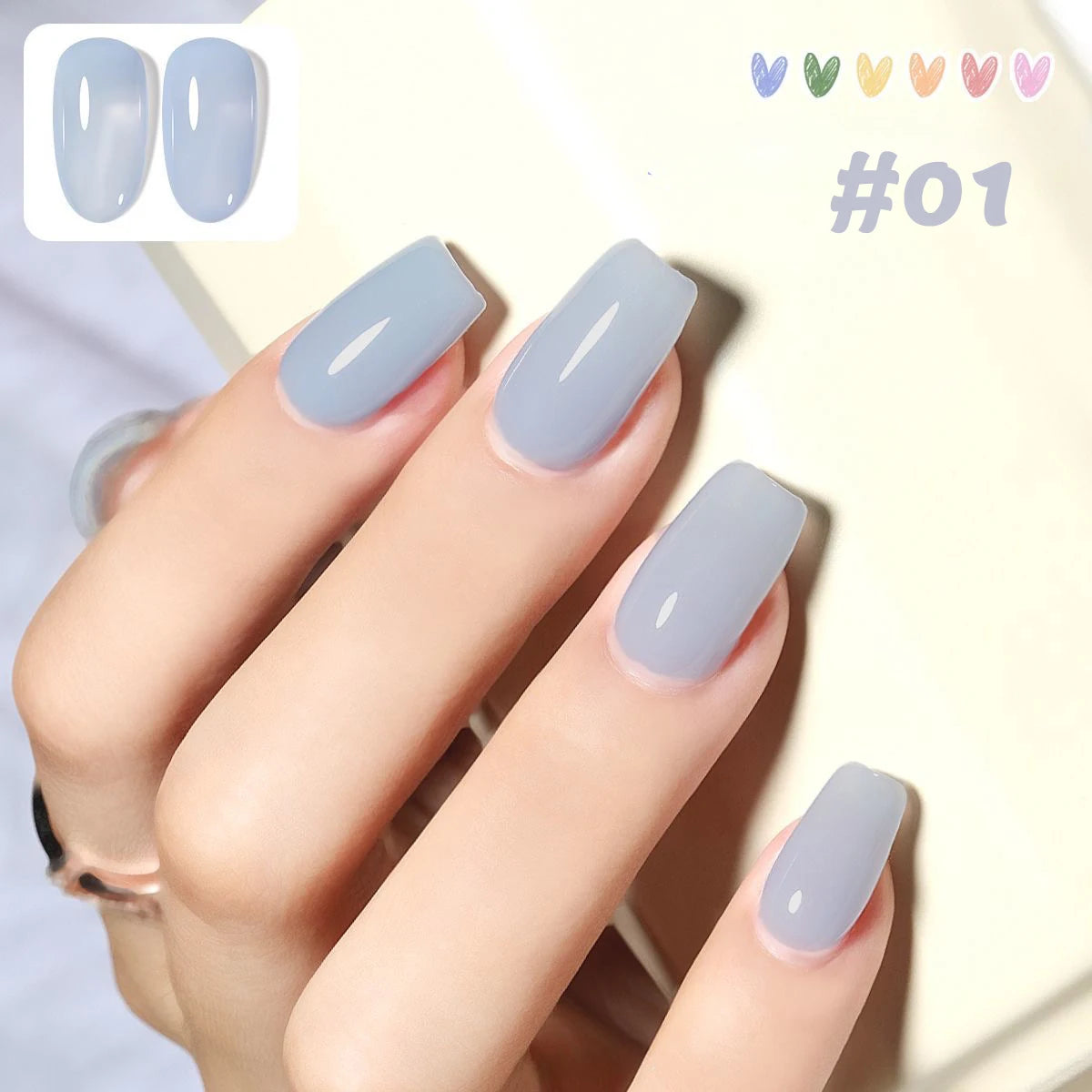 1-16pcs PSK Afternoon Sweetheart Gel Nail Polish Yellow Nails Macaron Sweetheart Color Series Whitening Nail Art Nail Supplies wuhoutianxin01