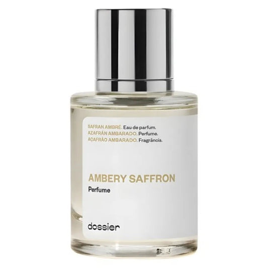 50ML Dossier Ambery Saffron Ambery Vanilla Floral Marshmallow Gourmand White Flowe Arabian Women's Perfume Birthday Present Badiee Stylez